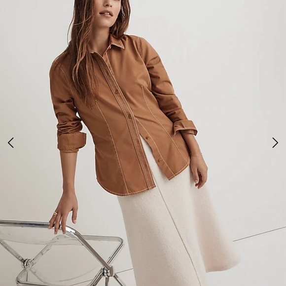 Madewell’s darted button-up shirt in (re)generative chino! - Picture 9 of 9